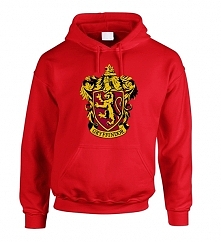 Czerwona bluza z kapturem z...