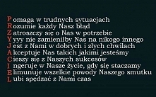 Prawdziwy przyjaciel jest jak rodzinna