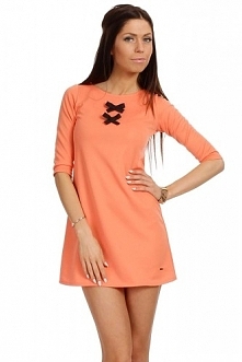 Tunika z kokardkami na agrafce