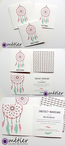 Zaproszenia ślubne Łapacz snów