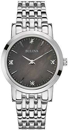 zegarek damski z prawdziwymi diamentami, perłowa tarcza, srebrna bransoleta