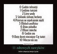 11 zdrowych nawyków ✌