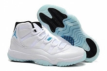 "Legend Blue" with White/Black Colorway Retro Jordan 11 Mens Basketball