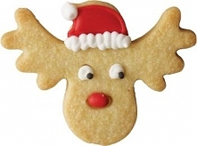 Foremka do ciastek w kształcie wesołego renifera w czapce - Birkmann