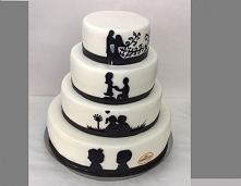ciekawy tort weselny :)