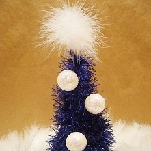 Niebieska choineczka / Blue christmas tree diy - tutorial twojediy.pl