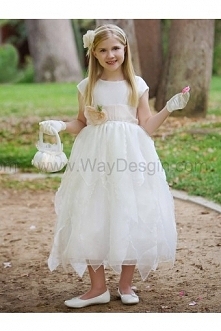 Blossom Ivory Organza Dress Petals Skirt