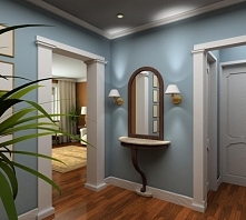 przedpokój w kolorze babyblue <3