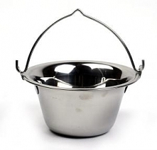 Kociołek węgierski ze stali szlachetnej o pojemności 14 litrów