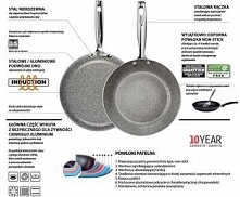 Patelnia granitowa indukcyjna (średnica: 28 cm) Portofino - Ballarini