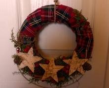 wianek świąteczny - rękodzieło