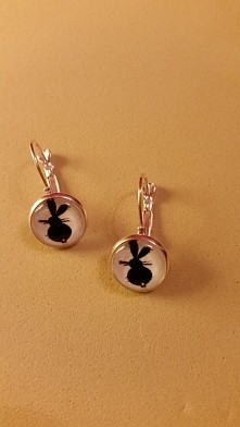 kolczyki z kroliczkiem