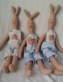 Ręcznie szyte króliczki idealne na prezent dla dziecka