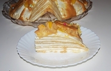 tort naleśnikowy z kajmakiem