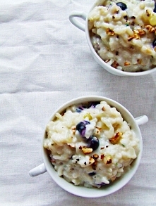 Risotto z winogronami i kozim serem