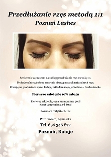 Przedłużanie rzęs Poznań