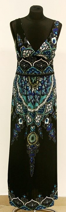 Sukienka letnia z pięknymi wzorami. Zapraszamy do naszego Sklepu z odzieżą używaną : - )