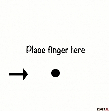 Połóż palec tutaj... >_<