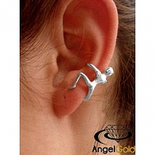 Nausznica - ALPINISTA :) w całości ze srebra próby 925