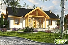 Modraszka - projekt gotowy malutkiego domku rodzinnego.