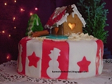 zimowy tort pomarańczowo-korzenny z czekoladą