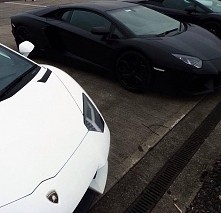 white, black, cars