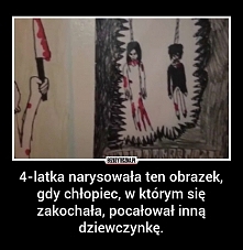 wniosek z tego taki...dziewczyny już od maleńkości są zazdrosne o twoich ukochanych (ahhh...ta nieodwzajemniona miłość)