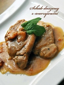 schab duszony z warzywami