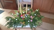 duży stroik świąteczny