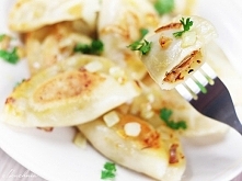Pierogi z kurkami i oscypkiem