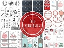 Free Printables. Etykiety prezentowe do pobrania.
