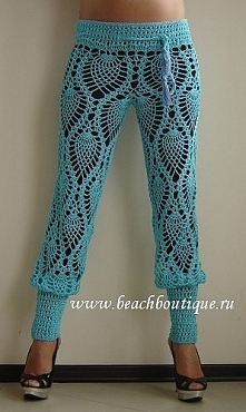 Spodnie na szydełku