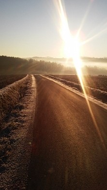 cisza, spokój i piękny, zimowy poranek:-)