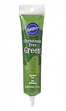 Żel błyszczący do dekoracji świąteczna choinka, zielony (99 g)
