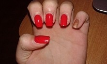 naturalne paznokcie,  miesiąc zapuszczania,  świąteczny manicure,  wibo i Golden Rose
