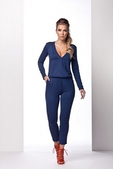 Granatowe spodnium damskie