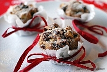 muffiny z żurawiną, jabłkiem i orzechem