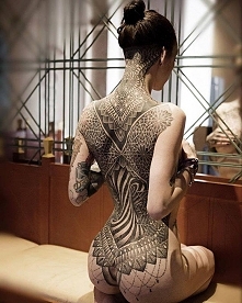 girl with awesome tatoo