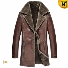 Copenhagen Brown Shearling Coat Men CW868825