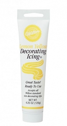 Żółty lukier w tubie do dekoracji (120 g)