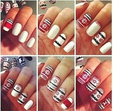 świąteczne pazurki :*