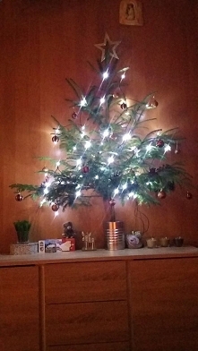 moja choinka na ścianie :)