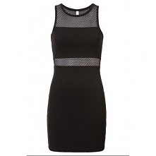 Sukienka z siatką na brzuchu i ramionach - 43,99zł - klik w zdjecie