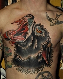 angry wolf