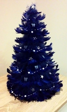 Choinka z piór :) Zapraszam na mojego bloga :)