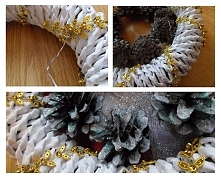 Ośnieżone szyszki DIY