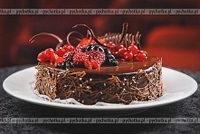 Tort z gorzkiej czekolady