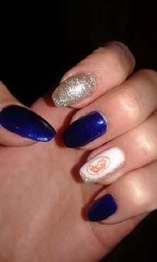 Hybryda Semilac na mojej długości paznokci ^^