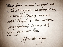 Żebyśmy umieli cieszyć się ...