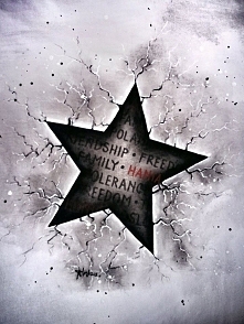 Koszulka ręcznie malowana -...